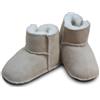Heitmann Felle Baby scarpine in pelle di agnello con velcro - col. beige