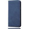 SEAHAI Cover per ZTE Blade A53, Ultra Sottile Custodia Premium Pelle Portafoglio Kickstand Slot per Schede [RFID Blocking] TPU Antiurto Flip Cover Libro - Blu