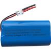 AOLIKES Pacco Batterie Ricaricabili agli ioni di Litio 18650 2S1P da 7,4 V 2600 mAh con XH2,54/2P Connettore / 3C Cells/Supporta la Ricarica Rapida
