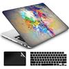 AMCJJ Custodia Rigida Compatibile con MacBook Air 13 Pollici 2017-2010 Release A1466/A1369,Plastica Case Cover & EU Tastiera Cover & Screen Protecto,Lampadina Colorata 1