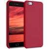 kwmobile Custodia Compatibile con Apple iPhone 6 Plus / 6S Plus Cover - Back Case per Smartphone in Silicone TPU - Protezione Gommata - rosso classico