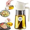 YARRAMATE Spruzzino Olio per Friggitrice Aria 2 in 1, 470 ml Dosatore Bottiglia e Oliera Spray da Cucina, Accessori Nebulizzatore per Alimenti e Spruzzatore (Bianco)