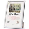 3-B Cornice portafoto MEGA - Bianca - 20 x 30 cm - Cornice in legno, cornice per foto, cornice per ritratti con vetro acrilico