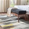 Vamcheer Tappeto Salotto Moderno Lavabile - Tappeto Soggiorno antiscivolo,Camera da Letto Pelo Corto, Tappeti Grande Sala da pranzo, ufficio, corridoio，120x170cm Nero/Oro