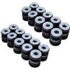 Young Wolf 40 Set di Guarnizioni in Gomma M6 per Moto Kit Carenatura Cowling Pezzi Rondella Tampone Cuscinetto di Riduzione della Pressione Universale per la Maggior parte delle Motociclette