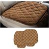 CGEAMDY Coprisedile Auto Universale, Cuscino Sedile Auto in Peluche, Cuscino Antiscivolo per Sedia, Morbido, Traspirante, Cuscino per Sedili per la Maggior Parte Delle auto, e dei SUV (Khaki)