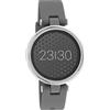 Oozoo Q4, smartwatch unisex, 39 mm, con cinturino in silicone da 16 mm, per uomo e donna, orologio fitness con contapassi, orologio sportivo per iOS e Android, Grigio/argento., cinghie