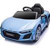 Tecnobike Shop Auto Macchina Elettrica per Bambini Audi R8 Spyder 12V Ufficiale Audi Luci LED Suoni Mp3 con Radiocomando (Celeste)