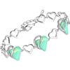 Leafael Festa della Mamma Bracciale Donna Cuore Infinity Love con Pietra dei Desideri e Cristalli Portafortuna Gioiello Anallergico Argento o Oro Rosa con Scatola Regalo Estensore Catena 7+2 Pollici