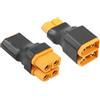 YACSEJAO RC XT60 Serie Connettore XT60 1 a 2 Parallelo Batteria Connettore per RC NiHM Lipo Batteria ESC (1 femmina a 2 maschio+2 femmina a 1 maschio)