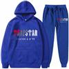 YKZZLDX Tuta Donna Completa, Giubbotto Trapstar Tuta Uomo Pantaloni Tuta Trapstar Tuta Pantalone Tuta Uomo Completo Palestra Uomo Tuta Trapstar Donna Tuta Ragazzo Completo Tennis Tuta Sportiva Uomo (blu,S)