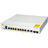 Cisco Catalyst 1000-8P-2G-L Switch di rete a 8 porte PoE+ Gigabit Ethernet, budget PoE 670W, 2 porte combinate SFP/RJ-45 da 1G, garanzia limitata a vita con formula avanzata (C1000-8P-2G-L)
