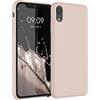 kwmobile Custodia Compatibile con Apple iPhone XR Cover - Back Case per Smartphone in Silicone TPU - Protezione Gommata - rosa antico