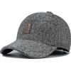 Clakllie Cotone Winter Baseball cap with Ear Flap Cappello Baseball Invernali con Visiera Cappellino in Lana con Paraorecchie Cappellini Invernali Cappellino Casual Snapback Regolabile
