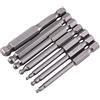 Akozon Bit Avvitatore, Akozon Punte Cacciavite Magnetico a Sfere 7 pz Hex Shank 2/ 2,5/ 3/ 4/ 5/ 6/ 8mm Cacciavite Elettrico Bit Elettroutensili in Lega d'acciaio con Codolo Esagonale