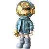 Dosker Statua astronauta scultura astronauta astronauta scultura in poliresina regalo blu chiaro statuetta ornamento decorazione per la stanza da uomo, casa e artigianato accessori da scrivania