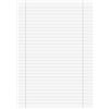 Brunnen 102142750 Cancelleria - Carta millimetrata (80 g/mq, A4, - Linee 27 scolastico, 50 fogli) bianco