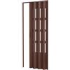 PINTO Porta a soffietto da interno in kit con vetri in pvc mod. Sonia Noce 82x220 cm