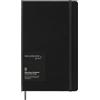 Moleskine Smart Notebook, Smart Writing System, Notebook Digitale con Copertina Rigida, Pagine a Righe e Chiusura Elastica, Colore Nero, Formato Large 13 x 21 cm