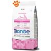 Monge Dog Natural Superpremium All Breeds Puppy & Junior Monoprotein Maiale, Riso e Patate - Sacco Da 2,5 Kg