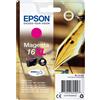 Epson Cartuccia d'inchiostro Epson magenta C13T16334012 16 XL ~450 pagine 6,5ml Cartuccie d´inchiostro XL