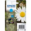 Epson Cartuccia d'inchiostro Epson ciano C13T18124012 18 XL ~450 pagine 6,6ml Cartuccie d´inchiostro XL