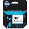 HP Cartuccia d'inchiostro HP differenti colori F6U65AE 302 ~150 pagine