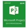 Microsoft PROJECT 2019 PROFESSIONAL ACTIVATION KEY - ( 02 PC) - Licenza A Vita