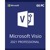 Microsoft VISIO 2021 PROFESSIONAL ACTIVATION KEY - ( 05 PC) - Licenza A Vita