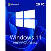 Microsoft Windows 11 Professional - 20 PC - Licenza A Vita