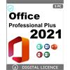 Microsoft Office 2021 Professional Plus 5 PC - Windows - Licenza A Vita