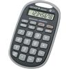 Genie 982 AM - Calcolatrice tascabile da viaggio, con gancio per appenderla, display a 8 cifre, colore: Nero/Grigio