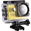 Bewinner Videocamera di azione Mini DV Videocamera sportiva Impermeabile da esterno 30M Videocamera subacquea Sport da ciclismo Videocamera DV Action Camera per escursionismo all'aperto Nuoto(Giallo)