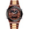 RORIOS Orologio Legno Uomo Analogico Al Quarzo Orologi da Polso con Cinturino in Legno con Cronografo Elegante in Legno Orologio da Uomo