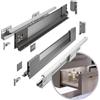 GTV - Sistema di cassetti AXIS PRO | Cassetto con lati in vetro | Cassetto | Sistema cassetto | Altezza: 84 mm Lunghezza: 550 mm | Antracite con vetro fumé