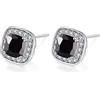 VONSSY Orecchini a perno con pietre preziose ipoallergeniche, orecchini in cristallo con zirconi brillanti, 925 perni d'argento senza nichel, orecchini quadrati con diamanti creati,regalo di gioielli