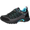 Brütting Monte Egmont, Scarpe da Trail Running Donna, Nero Grigio Turchese, 43 EU