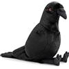 lilizzhoumax Peluche Corvo 30cm/12, Simulazione Animale Peluche Corvo, Simpatico Giocattolo Morbido Peluche Corvo Bambole Animali Selvatici, Regalo per Bambini e Amici