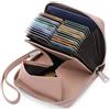 SENDEFN Portafoglio Donna in Pelle Cerniera Portamonete Piccolo Portafogli con Blocco RFID Porta Tessere Porta Carte di Credito Donna con 24 Scomparti per Carte