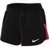 NIKE DH9252-013 W NK DF ACDPR Short K Pantaloni Sportivi Donna Black/Bright Crimson/White XS