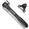 SKS Germany TWINJEX mini pompa, pompa d'aria per bicicletta con supporto per la pompa (attacco valvola: AV, SV, DV e MULTI VALVE, pressione massima: 10 bar / 144 PSI, cappuccio di protezione), Nero