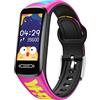 Halothx Smartwatch Fitness Orologio Bambini Digitale: Bambino Bambina IP68 Impermeabile Bluetooth Smart Watch Cardiofrequenzimetro da Polso Tracker Contapassi Conta Calorie Nuotare Sportivo per iOS Android
