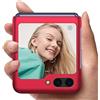 Richgle Compatibile con Cover Samsung Galaxy Z Flip 5 5G, Ultra Sottile Protettiva Custodia Cover Case Compatibile con Samsung Galaxy Z Flip 5 5G - Rosso RG01552