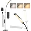iFalarila Lamp Lampada da Terra con Telecomando 120 LED 10W, Piantana con 3 di Colore e 10 Luminosità, Lampada a Stelo Flessibile a Collo d'oca per Soggiorno, Camera da Letto, Ufficio