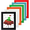 YIYINOE 6 Pezzi Cornice Foto 20 X 25 cm,Multicolore,Cornici Di Cartone Con Una Membrana Plastica Ad Alta Trasparenza,Appendibile alla Parete,Spessore 2,5 mm