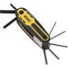 MOUNT Set di 8 esagonali pieghevoli e di blocco, professionali con meccanismo di bloccaggio a 3 posizioni, Cr-V, set di attrezzi per driver portatile, metrico da 1,5 mm a 8 mm