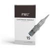 PMU PERMANENT MAKEUP PMU 15 Pezzi Cartucce Universali Aghi 1201RL Monouso per Macchina Tatuaggi