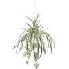 Flair Flower Pianta artificiale con fioriera sospesa, pianta di seta, pianta verde clorophytum, pianta da interno, pianta di ragno, fiore artificiale, pianta di serpente, giglio d'acqua, pianta sospesa, pianta in