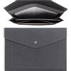 Wason Porta documenti A4 Espandibile Custodia per Buste in Pelle PU-Tasche di Grandi Dimensioni per Fatture Cartacee Cancelleria Tablet e PC Lavoro Studio Viaggi (Grigio)