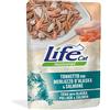 Generico Life Cat Cibo Umido Gatto Bustine 70gr (tonnetto con merluzzo d'alaska e salmone)